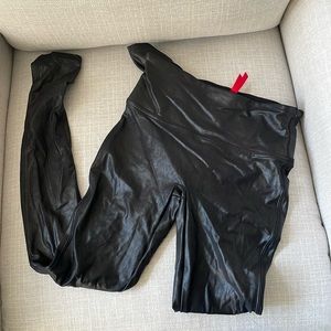 Spanx faux leather leggings